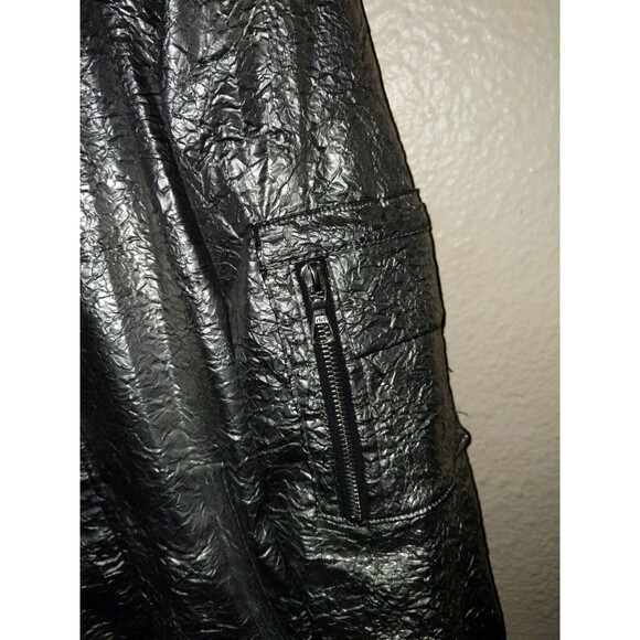 Men's 3.PARADIS Paris Runway Bomber Silver Foil Metallic L Large Jacket Coat - Picture 4 of 7